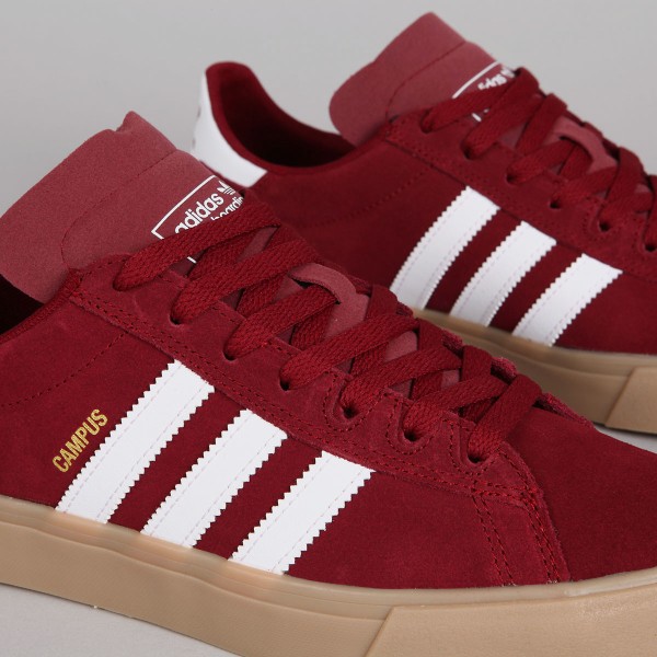 Adidas Campus Vulc II ADV Burgundy Gum Skateboarding Nike SB Adidas Vans Online Shop POPNAME.cz