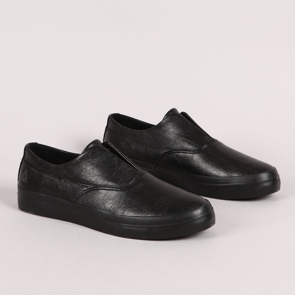HUF Dylan Slip On Black Grain Skateboarding Nike SB Adidas