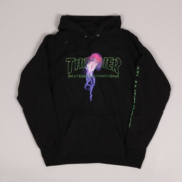 Thrasher atlantic drift hoodie black sale