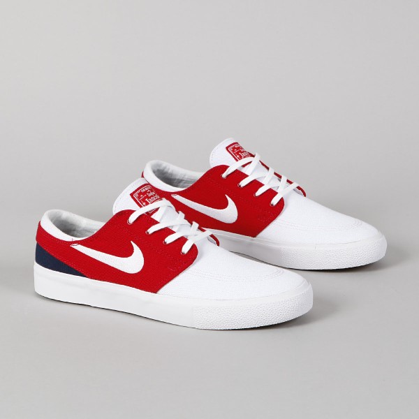 Nike SB Janoski Canvas RM White University Red Skateboarding Nike SB Adidas Vans Online Shop POPNAME.cz