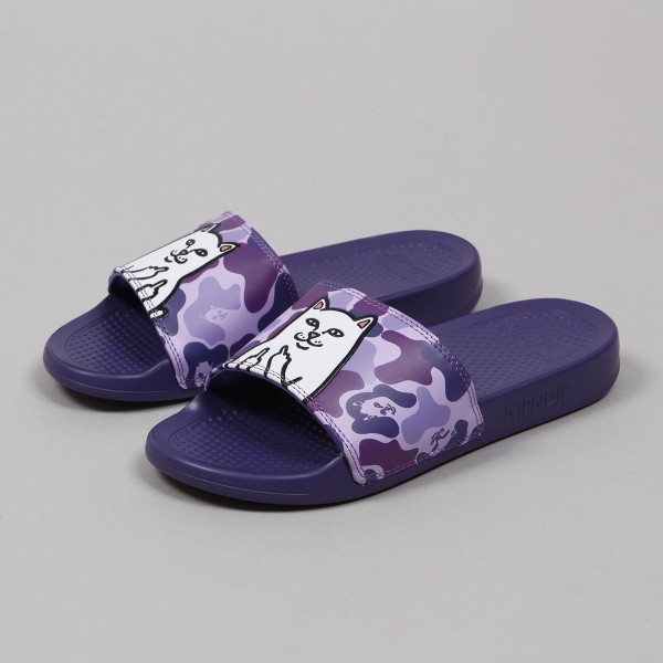 Ripndip Lord Nermal Slides Camo Purple Skateboarding Nike SB