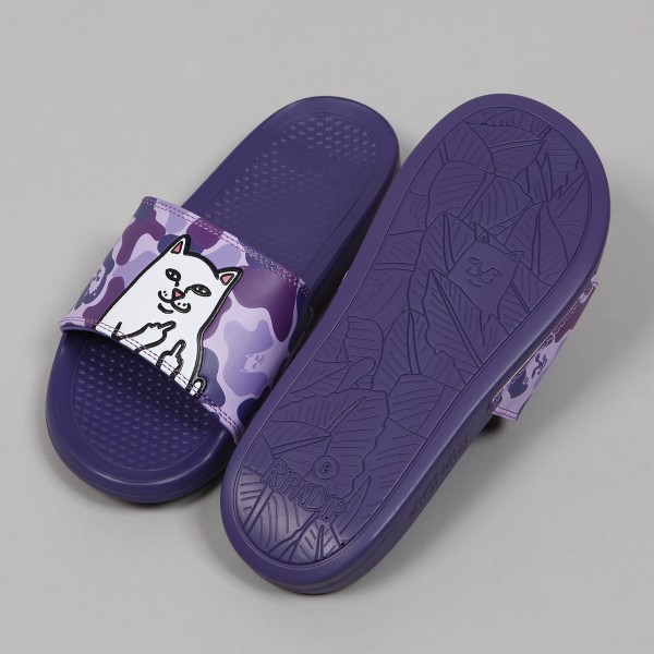 Ripndip purple hotsell camo slides