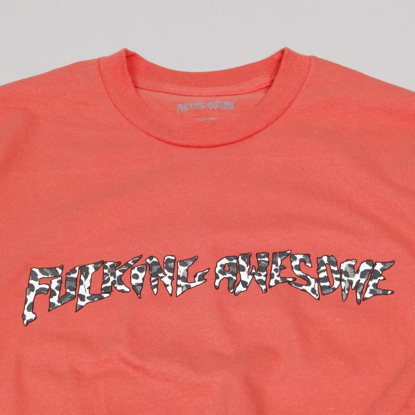 Fucking Awesome Cheetah Stamp Tee Pink - Skateboarding, Nike
