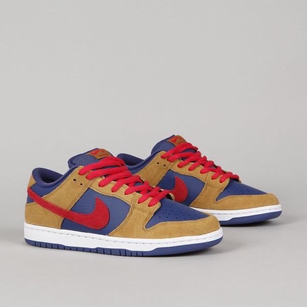 Nike SB Dunk Low Pro Wheat Red - Skateboarding, Nike SB