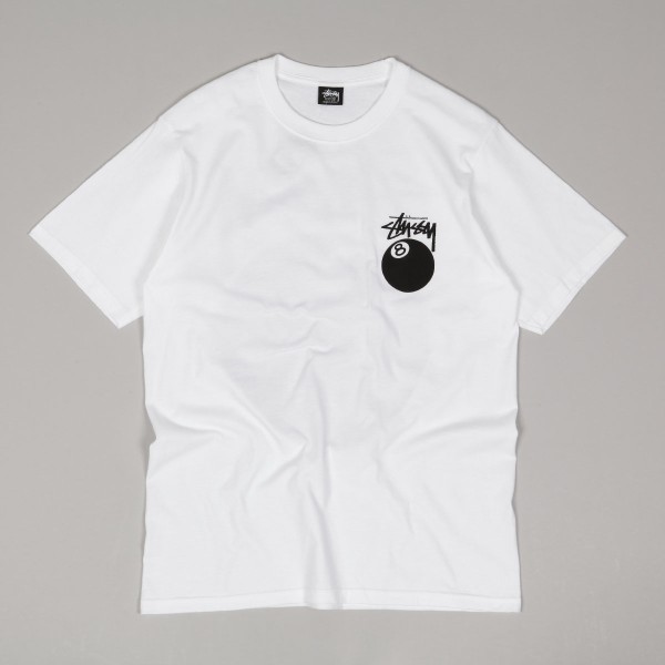 Stussy 8 Ball Tee White - Skateboarding, Nike SB, Adidas, Vans, Online Shop  | POPNAME.cz