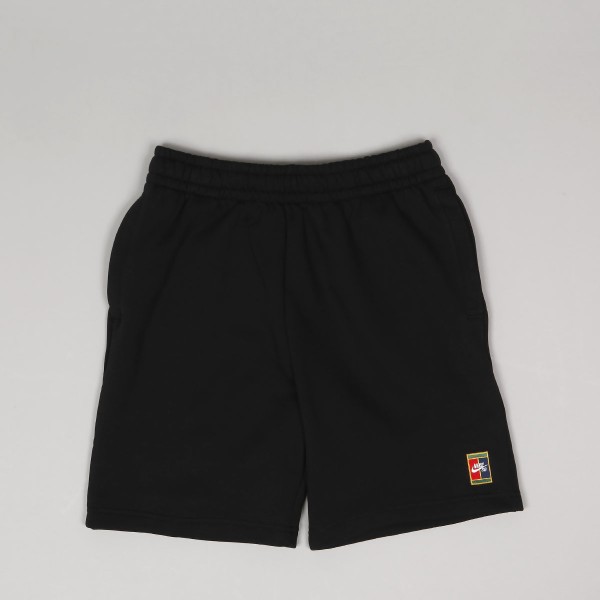 nike sb black & white fleece sweat shorts
