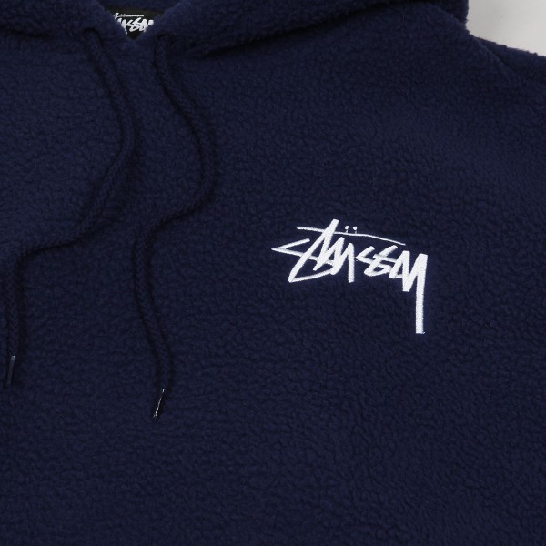 ★関税込★Stussy★Stussy Bronson Sherpa Hoodie Navy★ Stussy Bronson Sherpa Hoodie Navy | END. (GB)