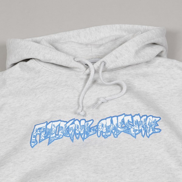 【FUCKING AWESOME】CHERUB FIGHT HOODIE HEATHER GREY Fucking-Awesome-Cherub-Fight-