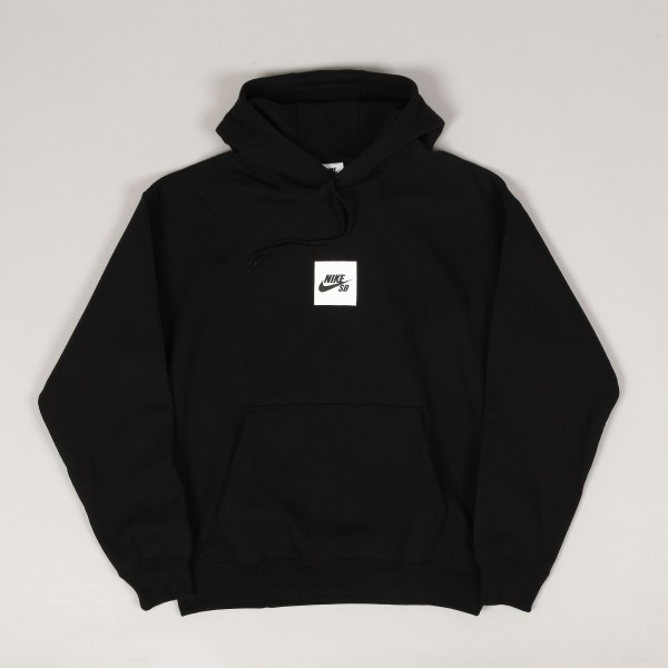 Nike SB Box Logo Hoodie Black White Skateboarding Nike SB Adidas Vans Online Shop POPNAME.cz