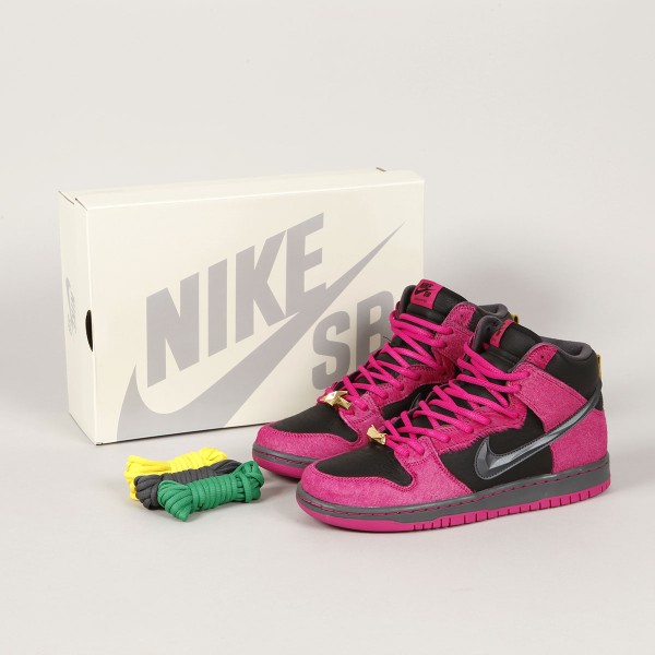 スニーカー Nike SB Dunk High Run The Jewels ACTIVE PINK/BLACK Nike SB Dunk High Run The Jewels Men's - DX4356-600 - US
