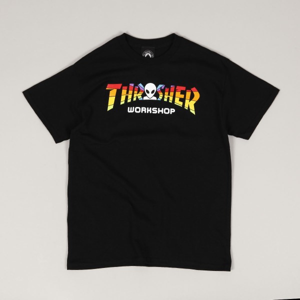 Thrasher x Alien Workshop Spectrum Tee Black Skateboarding Nike
