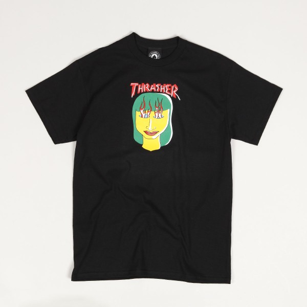 Thrasher Talk Shit by Gonz Tee Black Skateboarding Nike SB Adidas Vans Online Shop POPNAME.cz