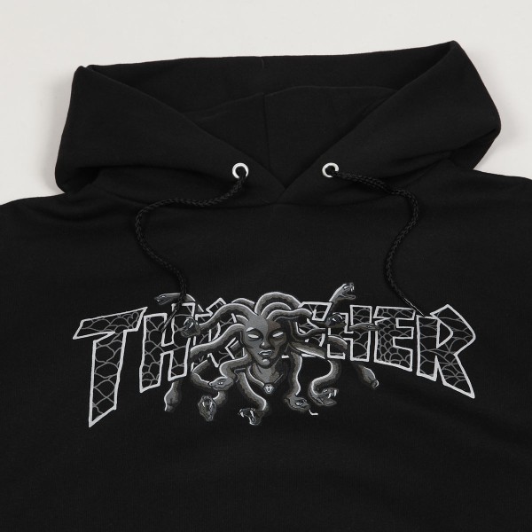 Thrasher Medusa Hoodie Black Skateboarding Nike SB Adidas