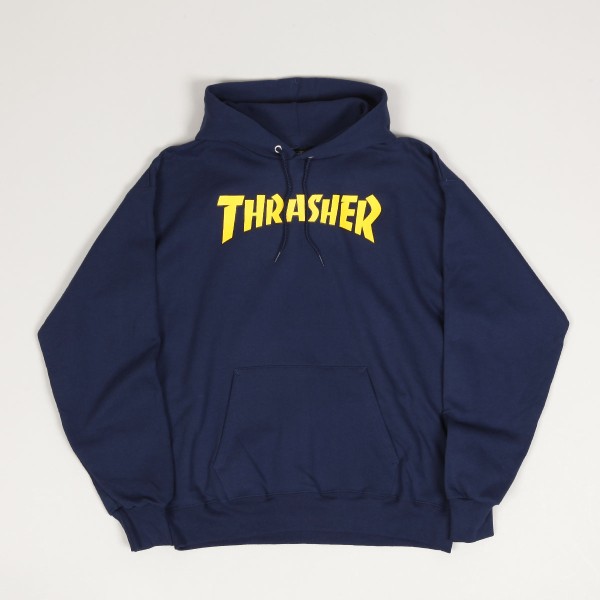 Thrasher Cover Logo Hoodie Navy Skateboarding Nike SB Adidas Vans Online Shop POPNAME.cz