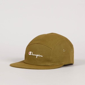 Champion Ripstop 5 Panel Cap Script Olive
