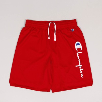 Champion Script Mesh Shorts Red