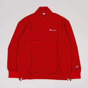 Champion Half Zip Top Sweatshirt Red