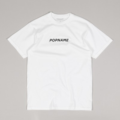Popname Basic Logo Tee White Black
