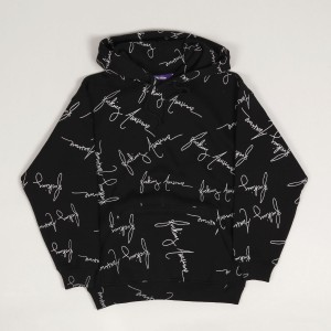 Fucking Awesome Cursive Hoodie Black
