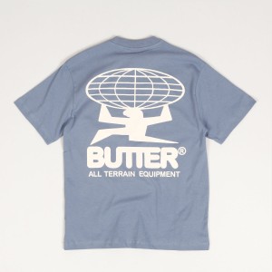 Butter Goods All Terrain Tee Slate Blue