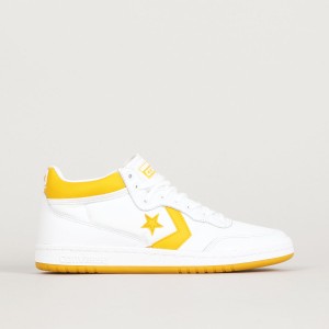 Converse Fastbreak Pro Mid White Light Yellow