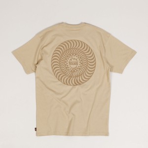 Vans x Spitfire Checker Swirl Tee Beige