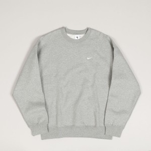 Nike SB Solo Swoosh Crewneck Grey White