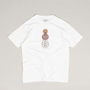 Quartersnacks Front Snackman Tee White