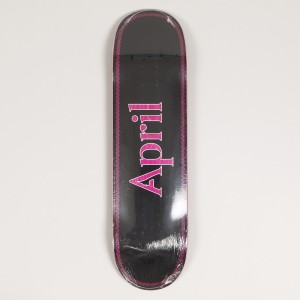 April OG Logo Pink Black Deck 8.5
