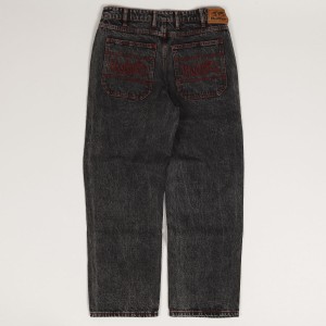 Butter Goods Breakdown Denim Pants Acid Black