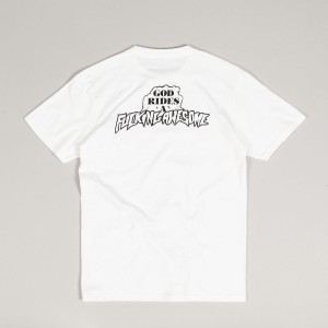 Fucking Awesome God Rides FA Tee White