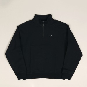 Nike SB Solo Swoosh Zip Crewneck Black White