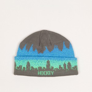 Hockey Lights Out Beanie Grey