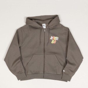 Nike SB Pool Airs Zip Hoodie Cave Stone