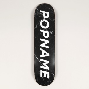 Popname Marble Logo Deck Black
