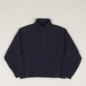 Polar Ivan Half Zip Sweatshirt Grey Blue