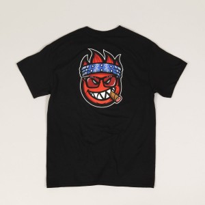 Thrasher x Spitfire Big Head Jake Tee Black
