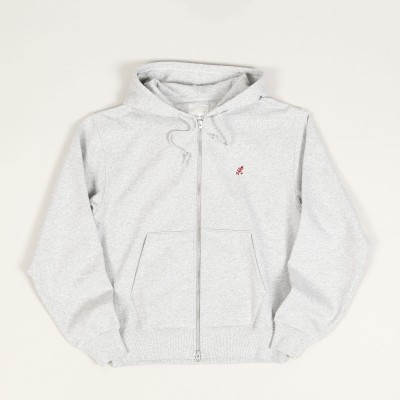 Gramicci One Point Zip Hoodie Heather Grey