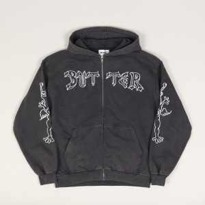 Butter Goods x Johnston Thirteen Zip Hoodie Navy