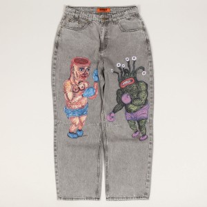 Butter Goods x Johnston Boxing Pans Wash Grey