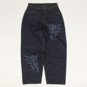 Butter Goods x Johnston Bull Pants Raw Indigo