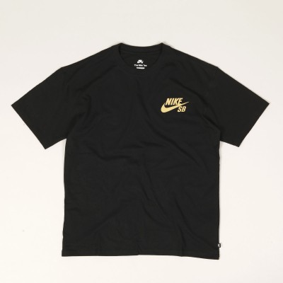 Nike SB Small Icon logo Tee Black Gold