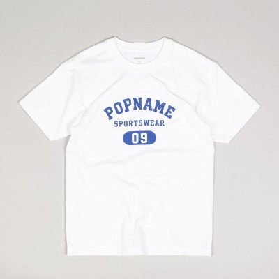 Popname Sportswear Tee White Blue
