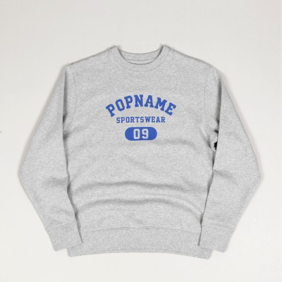 Popname Sportswear Crewneck Grey Blue