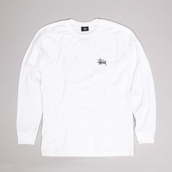 Stussy LS Basic Logo Tee White - Skateboarding, Nike SB, Adidas, Vans,  Online Shop | POPNAME.cz