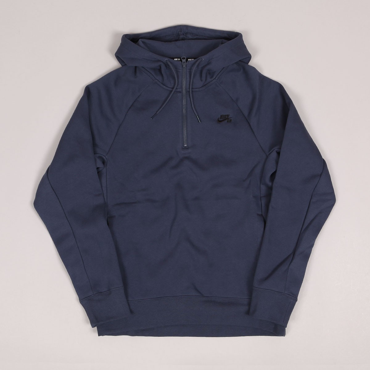 Nike SB Icon Zip Hoodie Thunder Blue Black Skateboarding, Nike SB