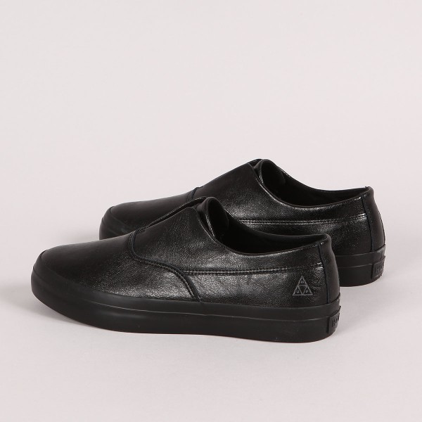 Huf dylan slip on black grain leather sales