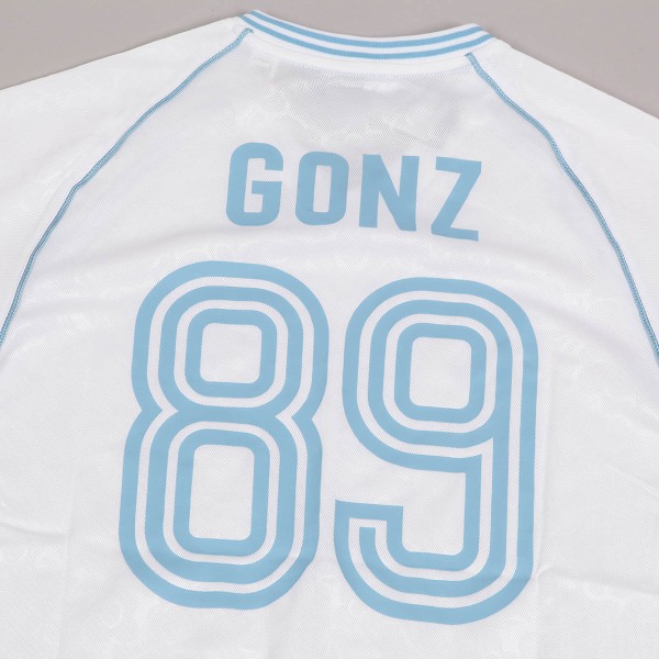 【人気沸騰】 Jersey Krooked x Adidas Gonz Blue Clear White 記念グッズ