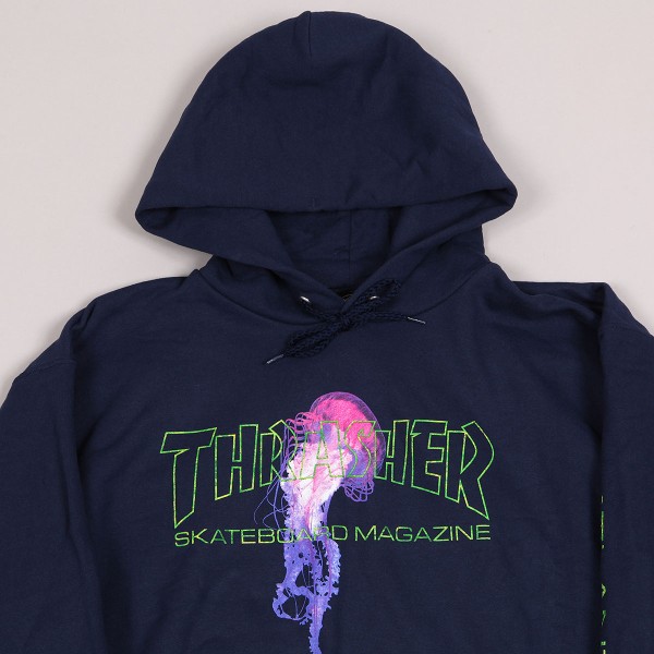 Thrasher Atlantic Drift Hoodie Navy Skateboarding Nike SB Adidas Vans Online Shop POPNAME.cz