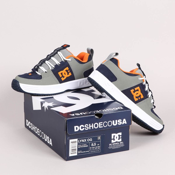 DC lynx og US 8.5 JP27.5ネイビー/オレンジ DC SHOE LYNX OG